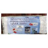 (20) Heavy Duty Polyester Lifting Straps