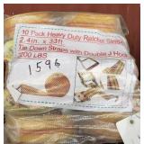 (10) Heavy Duty Ratchet Straps