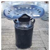 Milk Can Tractor Seat Stool