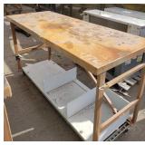Metal Table w/Casters