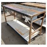 Metal Table w/Casters