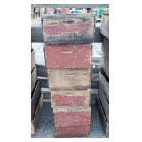 (6) Wood Crates