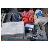 Gas Cans, Cooler, Grill, Miscellaneous