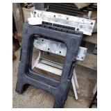 (2) Plastic Sawhorse & WorkMate Stand