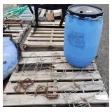 Animal Traps, Hide Stretching Tools, Barrel