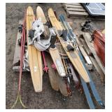 Assorted Snow Skis & Water Skis