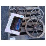Vintage Wheels & License Plates