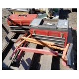 (3) Toolboxes & Sawhorses