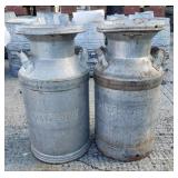 (2) Milk Cans