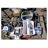 Assorted Plumbing Supplies, Shelving, Misc