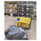Roll-Around Parts Cart & Extra Bins