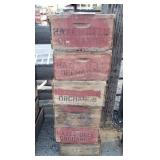 (6) Wood Crates