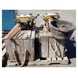 (2) Wood Boxes, McCullough Saws & Bars