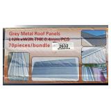 (70) Grey Metal Roof Panels