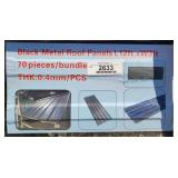(70) Black Metal Roof Panels