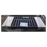 (10) Black Galvanized Steel Fencing
