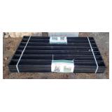 (10) Black Galvanized Steel Fencing