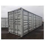40' High Cube Shipping Container w/ Side Doors