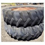 (2) Tractor Tires w/Rims 18.4-38