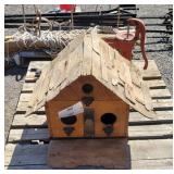Birdhouse, Pitcher Pump, Dinner Bell
