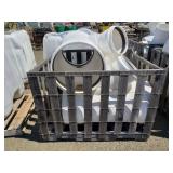 Bin of 18'x10' PVC 'Y' Fittings