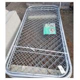 (5) Metal Chain Link Fence Panels