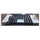 (10) Black Galvanized Steel Fencing