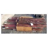 Assorted 8' T-Posts & Anchors