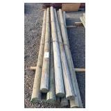 10' Wood Fence Posts