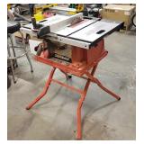 Skilsaw Model 3400 Table Saw on Stand
