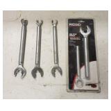 (4) RIDGID One Stop Wrenches