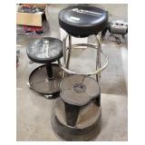 (3) Shop Stools