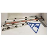 (5) Levels, Square & Tri-Vise