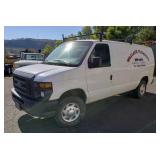 2011 Ford Van w/ Pipe Rack & Interior Shelves