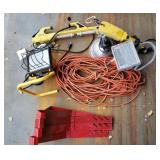 Assorted Work Lights & Extension Cords