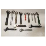 Assorted Adjustable Wrenches
