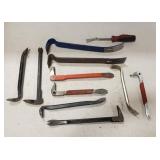 Assorted Pry Bars & Nail Pullers