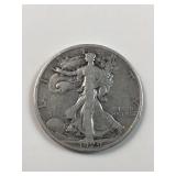 1929 90% silver walking liberty 1/2 dollar