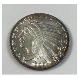 1/10 .999 silver Incuse Indian head design