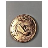 1 oz .999 copper round Tyrannosaurus Rex