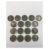 (17) US buffalo nickels