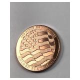 1 oz .999 copper American flag design