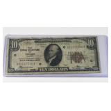 1929 series $10 US Federal reserve bank of