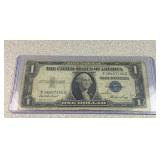 1935 series E $1 US silver certificate
