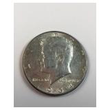 1964 90% silver Kennedy half dollar