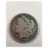 1900 90% silver Morgan dollar