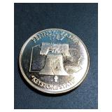 1 oz .990 copper Liberty Bell  design