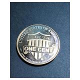 1 oz .990 copper  shield cent design