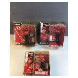 (3) Dale Earnhardt Jr collectible figures