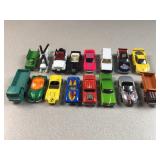 (16) die cast toy cars